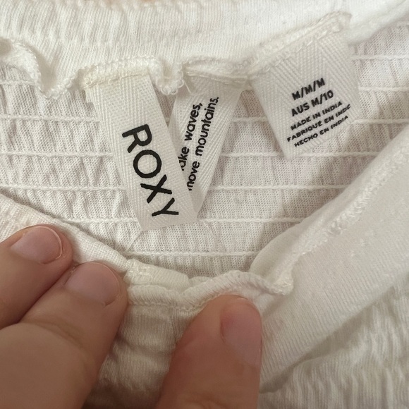 ROXY Flirty Walk Ruched Crop Top Size Medium NWT - Picture 8 of 11